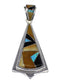 Genuine Sterling Silver Multicolor Pendant YX51749